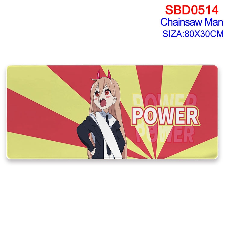 chainsaw man Anime peripheral edge lock mouse pad 80X30cm SBD-514