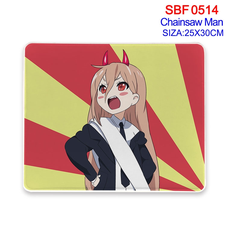 chainsaw man Anime peripheral edge lock mouse pad 25X30cm  SBF-514