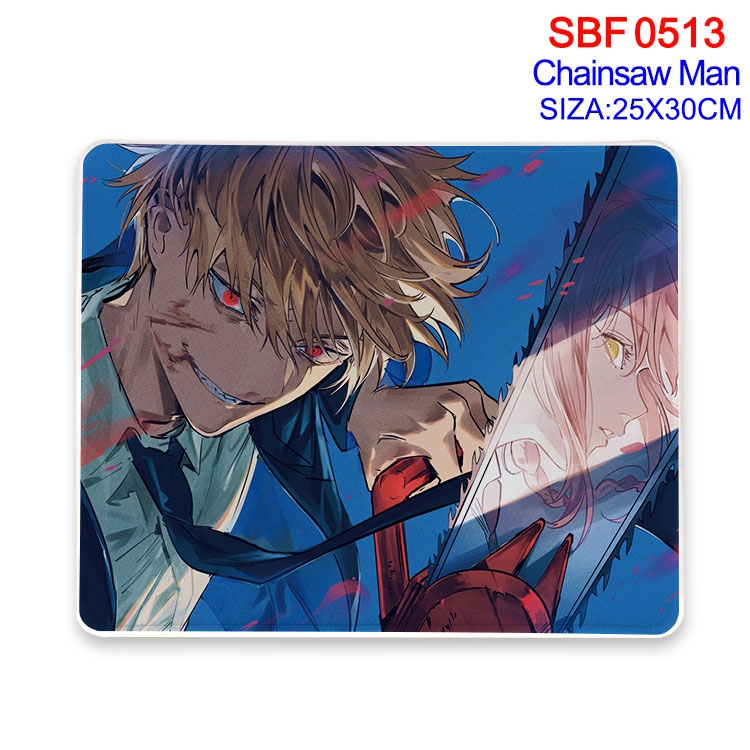 chainsaw man Anime peripheral edge lock mouse pad 25X30cm  SBF-513