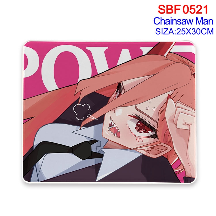chainsaw man Anime peripheral edge lock mouse pad 25X30cm SBF-521