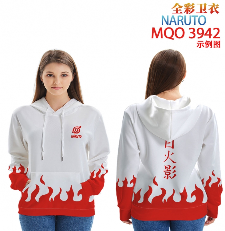 Naruto Long Sleeve Hooded Full Color Patch Pocket Sweatshirt from XXS to 4XL  MQO 3942