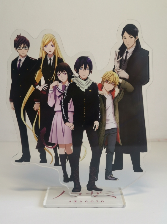 Noragami Anime Laser Acrylic Humanoid  keychain Standing Plates 652