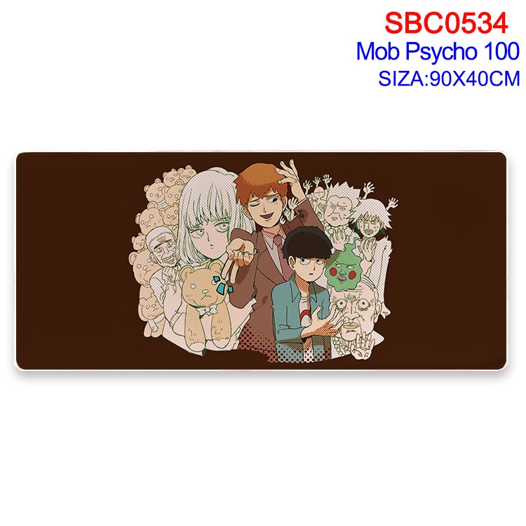 Mob Psycho 100 Anime peripheral edge lock mouse pad 40X90CM SBC-534
