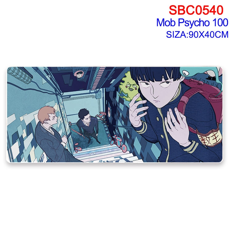 Mob Psycho 100 Anime peripheral edge lock mouse pad 40X90CM SBC-540