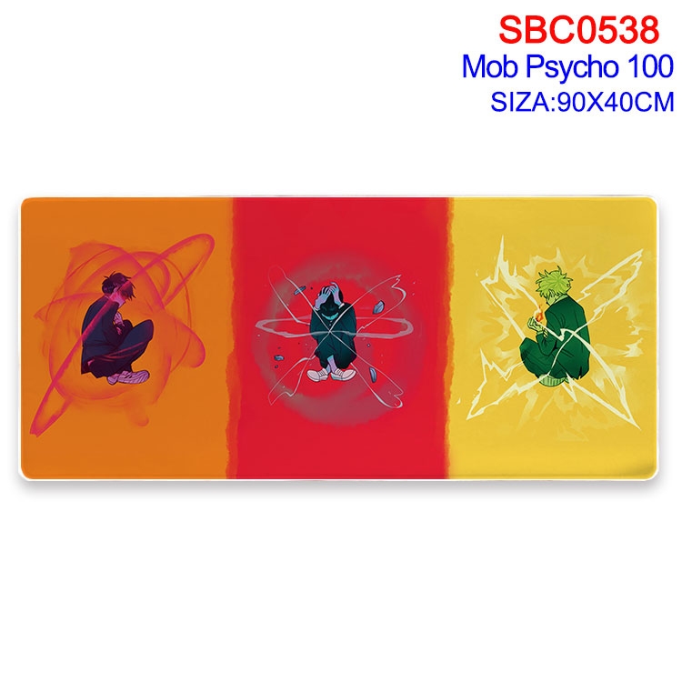 Mob Psycho 100 Anime peripheral edge lock mouse pad 40X90CM SBC-538