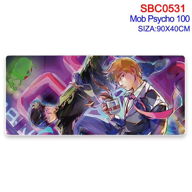 Mob Psycho 100 Anime peripheral edge lock mouse pad 40X90CM SBC-531