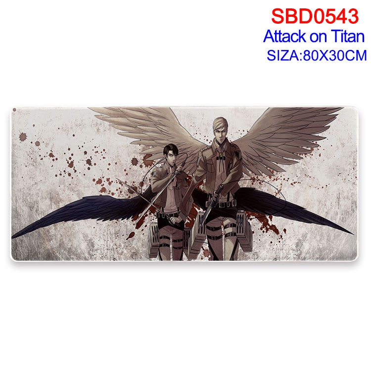 Shingeki no Kyojin Anime peripheral edge lock mouse pad 80X30cm SBD-543