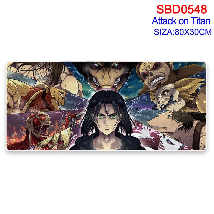 Shingeki no Kyojin Anime peripheral edge lock mouse pad 80X30cm  SBD-548