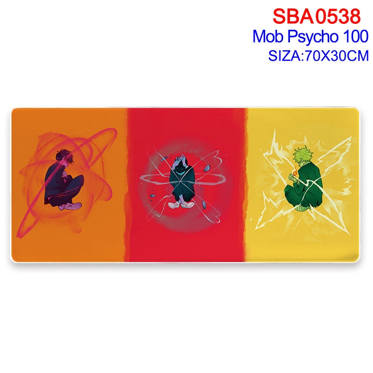 Mob Psycho 100 Anime peripheral edge lock mouse pad 70X30cm SBA-527
