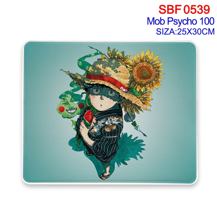 Mob Psycho 100 Anime peripheral edge lock mouse pad 25X30cm SBF-539