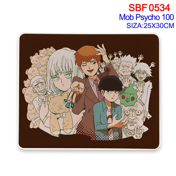 Mob Psycho 100 Anime peripheral edge lock mouse pad 25X30cm SBF-534