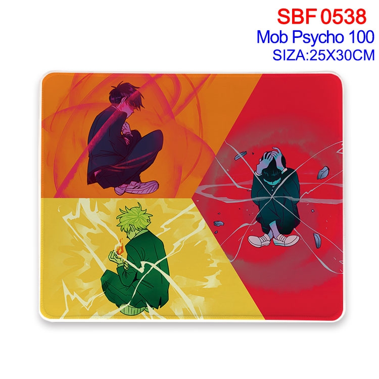 Mob Psycho 100 Anime peripheral edge lock mouse pad 25X30cm  SBF-538