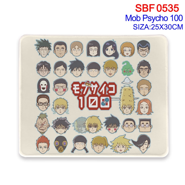 Mob Psycho 100 Anime peripheral edge lock mouse pad 25X30cm  SBF-535