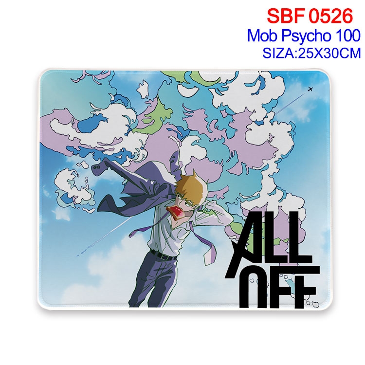 Mob Psycho 100 Anime peripheral edge lock mouse pad 25X30cm SBF-526