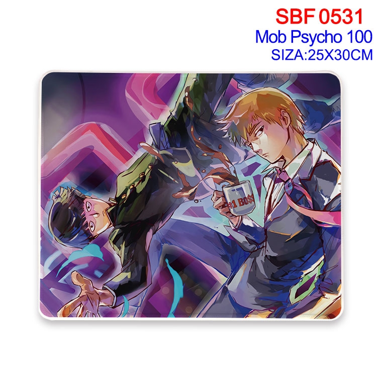 Mob Psycho 100 Anime peripheral edge lock mouse pad 25X30cm  SBF-531