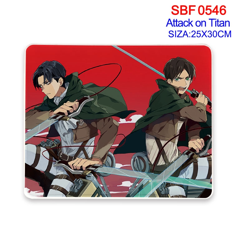 Shingeki no Kyojin Anime peripheral edge lock mouse pad 25X30cm  SBF-546