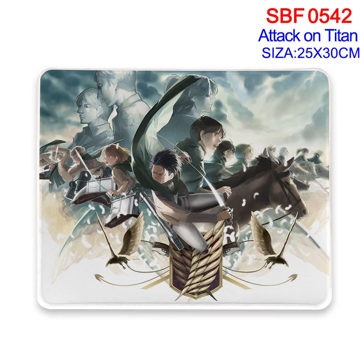 Shingeki no Kyojin Anime peripheral edge lock mouse pad 25X30cm  SBF-542