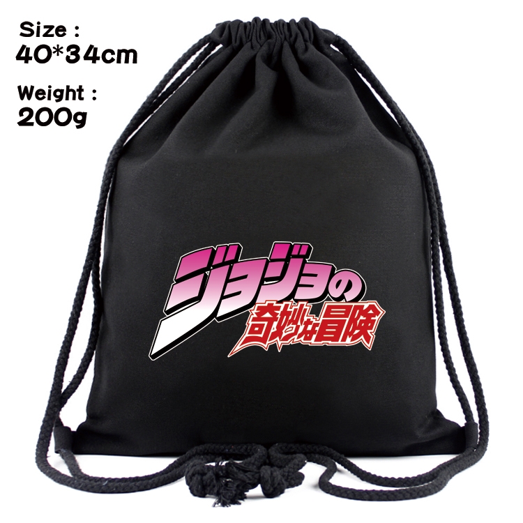 JoJos Bizarre Adventure Anime Coloring Book Drawstring Backpack 40X34cm 200g