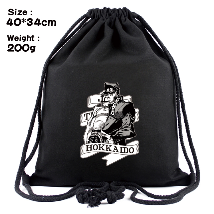 JoJos Bizarre Adventure Anime Coloring Book Drawstring Backpack 40X34cm 200g