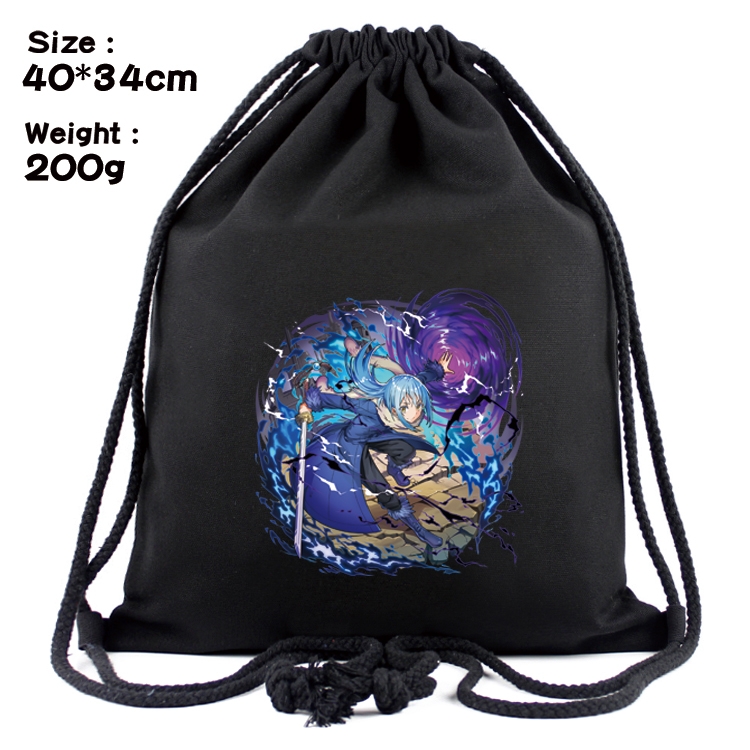 That Time I Got Slim Anime Coloring Book Drawstring Backpack 40X34cm 