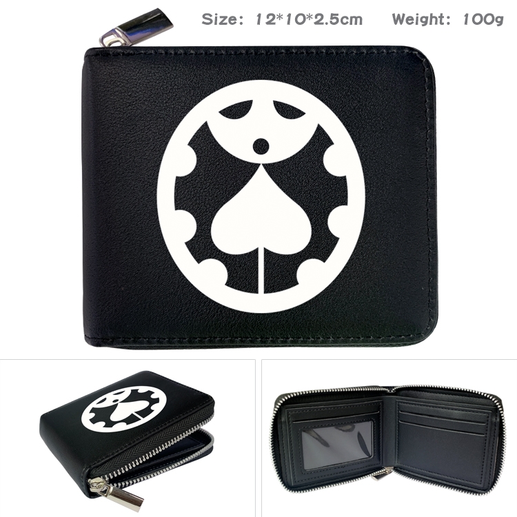 JoJos Bizarre Adventure Anime Full Color Short All Inclusive Zipper Wallet 10x12x2.5cm