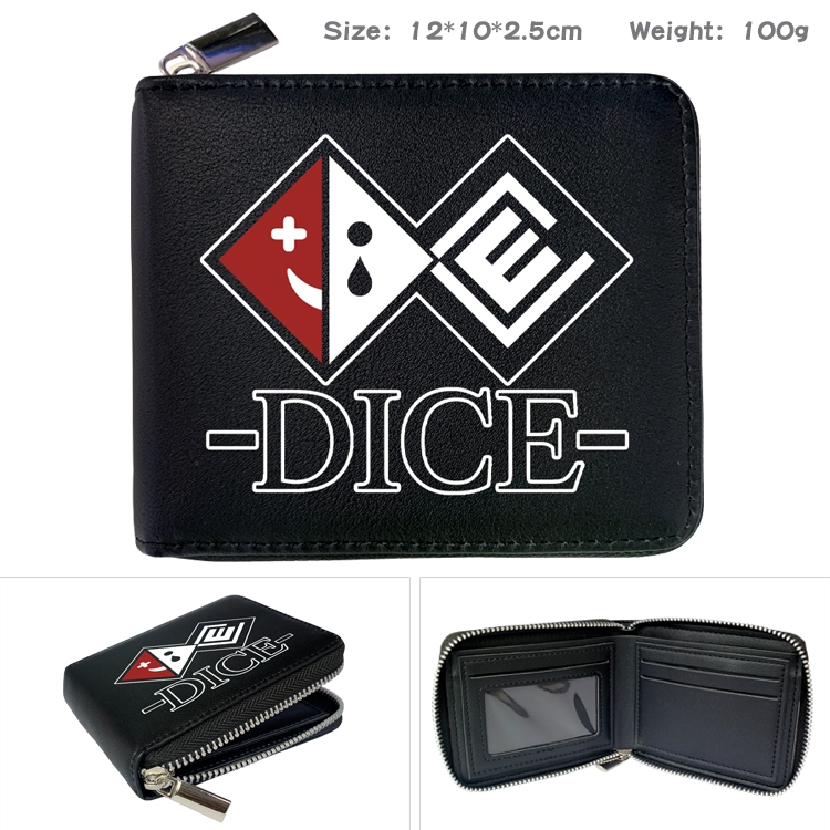Dangan-Ronpa Anime Full Color Short All Inclusive Zipper Wallet 10x12x2.5cm