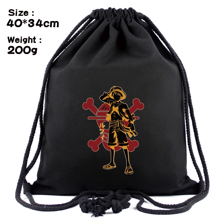 One Piece Anime Coloring Book Drawstring Backpack 40X34cm 200g