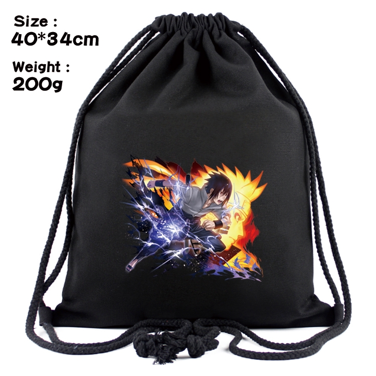 Naruto Anime Coloring Book Drawstring Backpack 40X34cm 200g