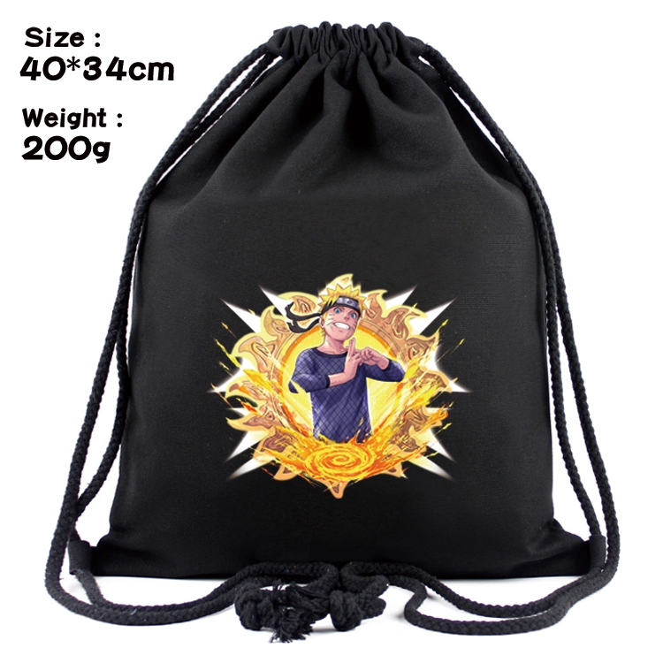 Naruto Anime Coloring Book Drawstring Backpack 40X34cm 200g