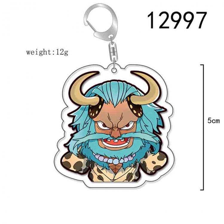 One Piece Anime Acrylic Keychain Charm price for 5 pcs 12997