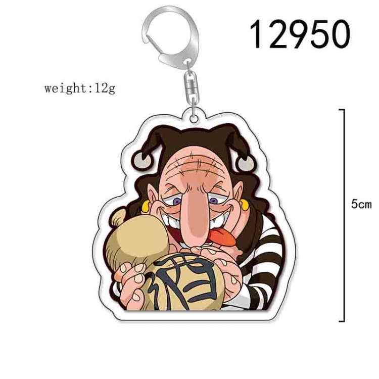 One Piece Anime Acrylic Keychain Charm price for 5 pcs 12950