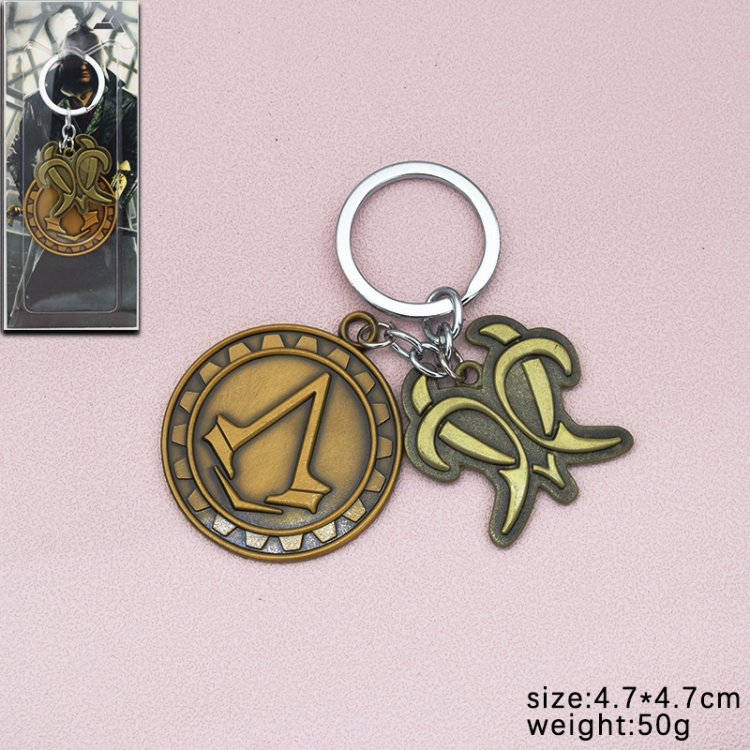 Assassin Creed Anime peripheral metal keychain pendant price for 5 pcs