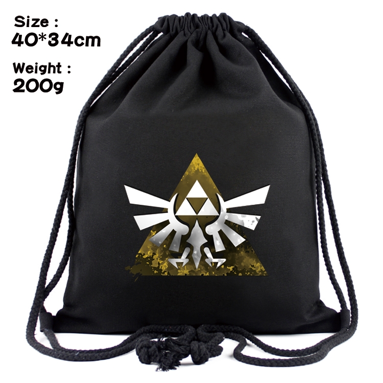 The Legend of Zelda Anime Coloring Book Drawstring Backpack 40X34cm 200g
