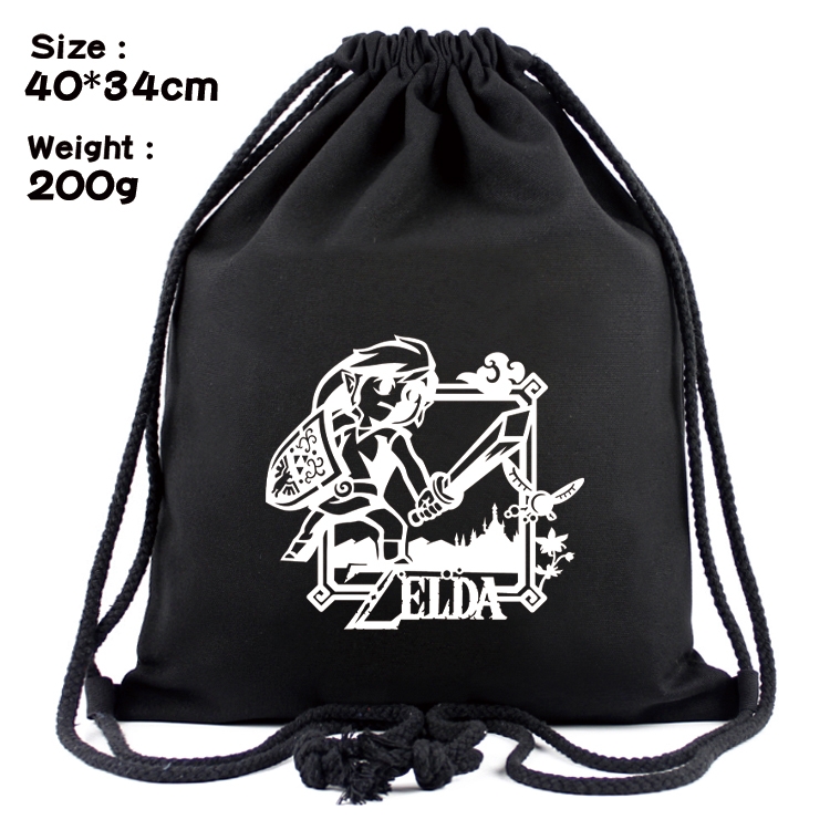 The Legend of Zelda Anime Coloring Book Drawstring Backpack 40X34cm 200g