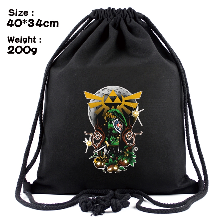 The Legend of Zelda Anime Coloring Book Drawstring Backpack 40X34cm 200g