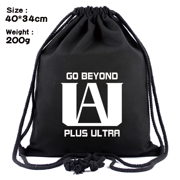 My Hero Academia Anime Coloring Book Drawstring Backpack 40X34cm 200g