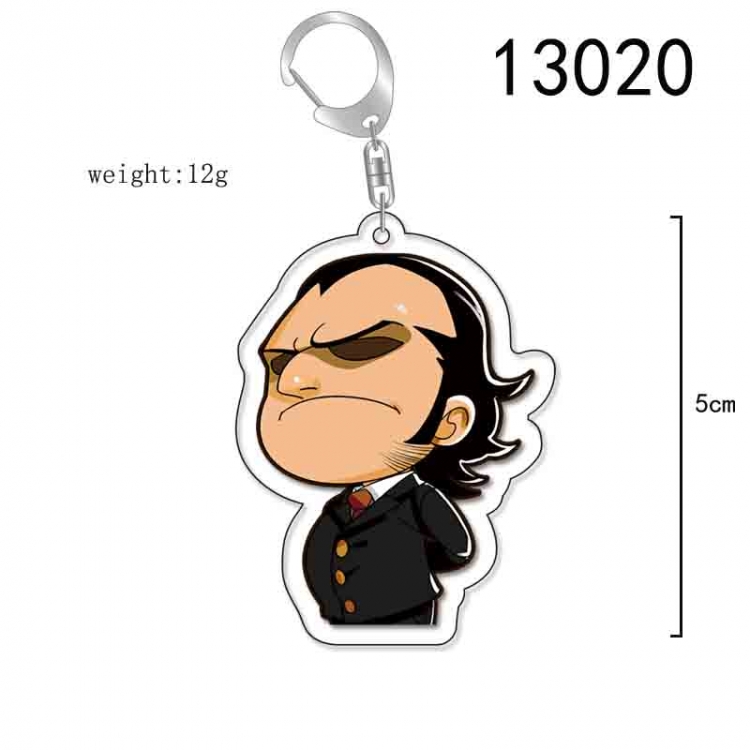 One Piece Anime Acrylic Keychain Charm price for 5 pcs 13020