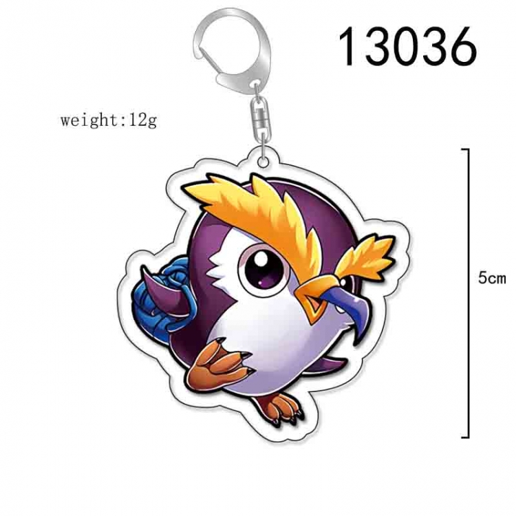 One Piece Anime Acrylic Keychain Charm price for 5 pcs 13036