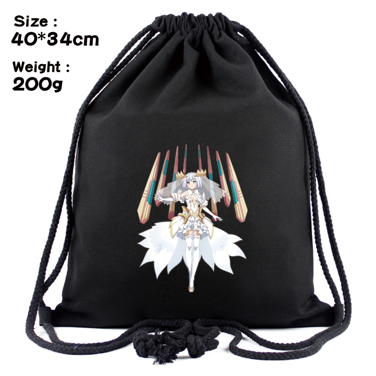 Date-A-Live Anime Coloring Book Drawstring Backpack 40X34cm 200g