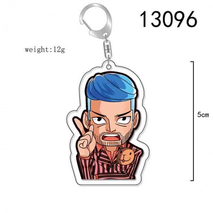 One Piece Anime Acrylic Keychain Charm price for 5 pcs 13096