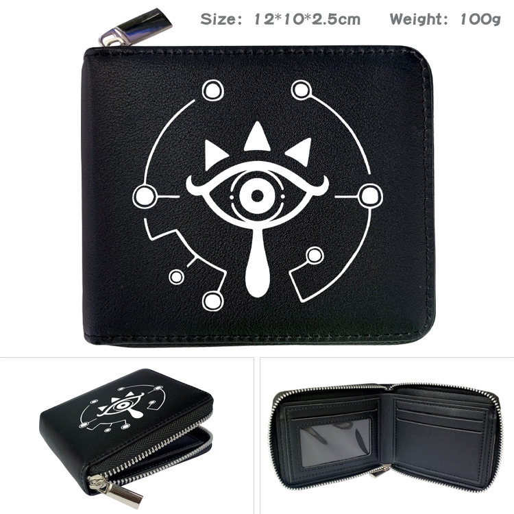 The Legend of Zelda Anime Full Color Short All Inclusive Zipper Wallet 10x12x2.5cm