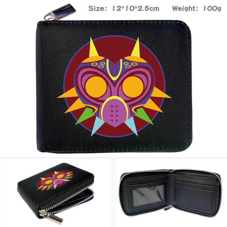 The Legend of Zelda Anime Full Color Short All Inclusive Zipper Wallet 10x12x2.5cm