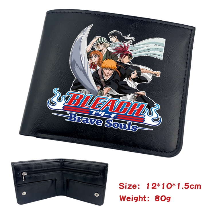 Bleach Anime inner buckle magnetic buckle two fold wallet 22.5X13.5CM