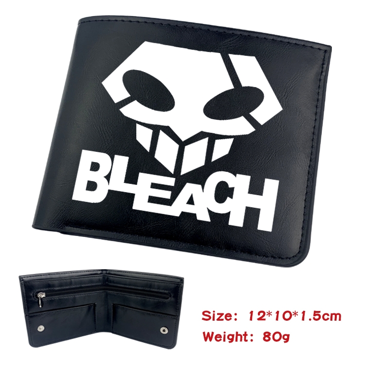 Bleach Anime inner buckle magnetic buckle two fold wallet 22.5X13.5CM