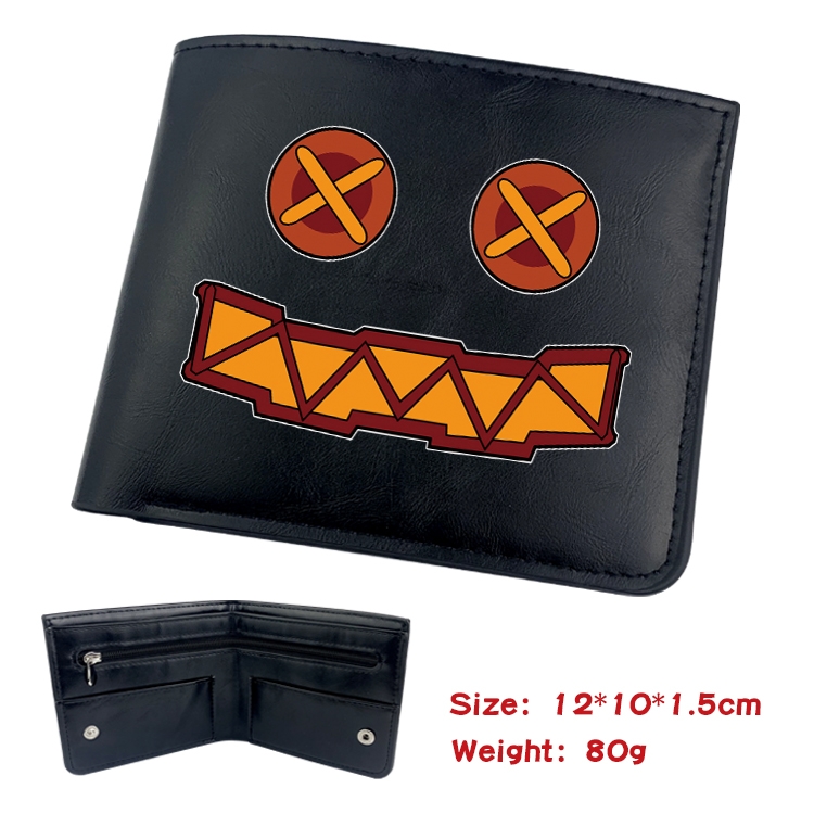 Blessings for a better world Anime inner buckle magnetic buckle two fold wallet 22.5X13.5CM 