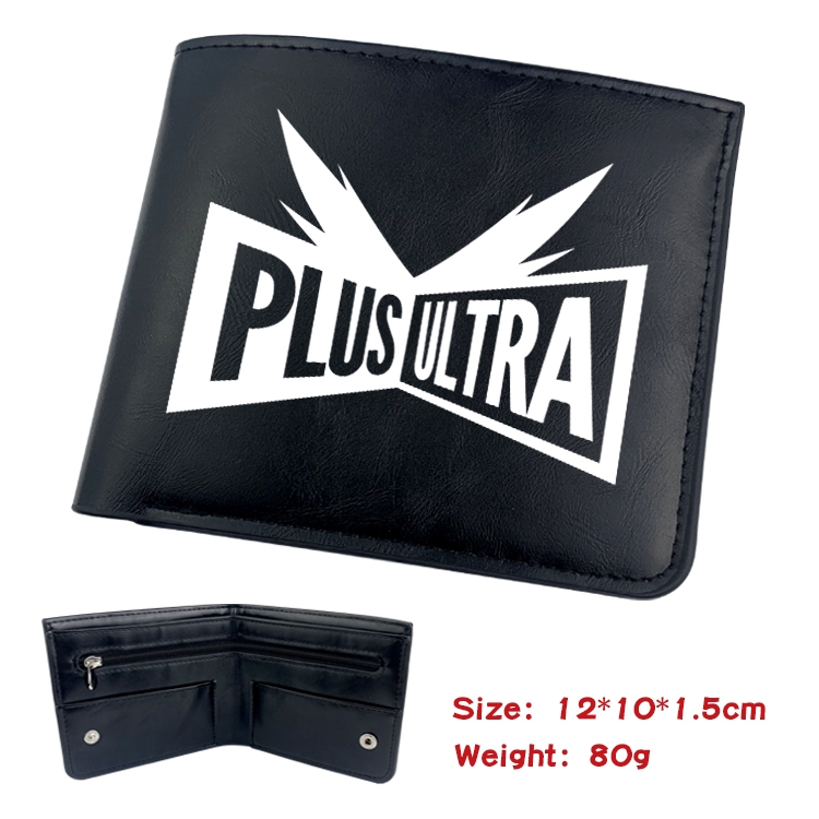 My Hero Academia Anime inner buckle magnetic buckle two fold wallet 22.5X13.5CM