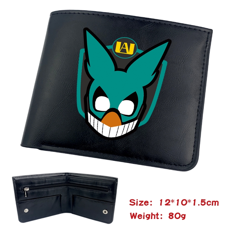 My Hero Academia Anime inner buckle magnetic buckle two fold wallet 22.5X13.5CM