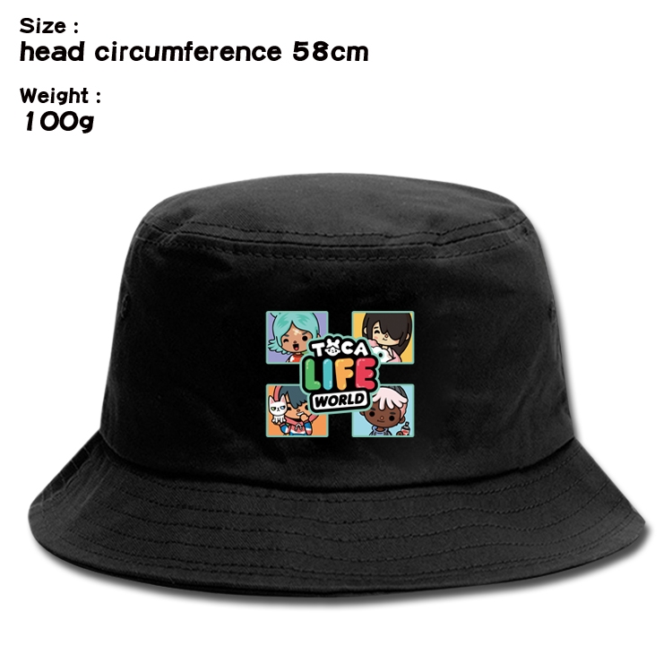 toca life world Anime canvas fisherman hat sun hat 58cm