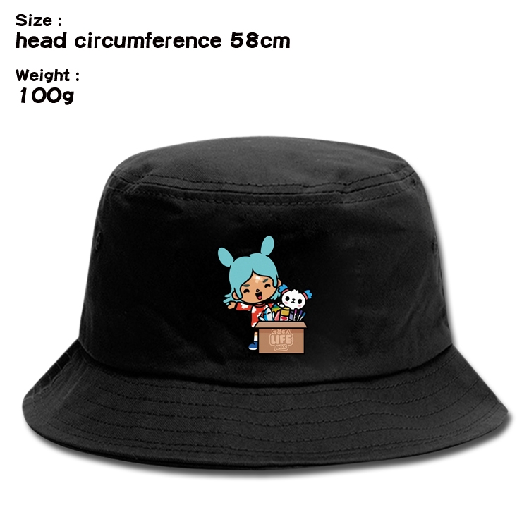 toca life world Anime canvas fisherman hat sun hat 58cm