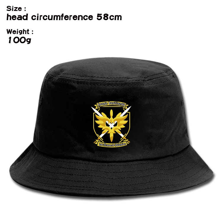 Blessings for a better world Anime canvas fisherman hat sun hat 58cm